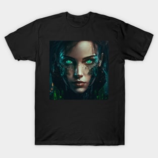 The Matrix Series, Lady Green T-Shirt